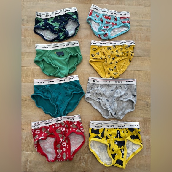 8 Carters boys toddlers underwear briefs - Picture 1 of 11